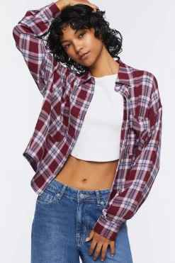 Plaid Button-Up Shirt