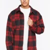 Plaid Button-Up Shirt