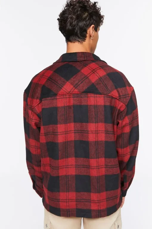 Plaid Button-Up Shirt