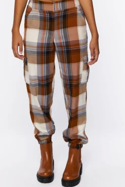 Plaid Cargo Joggers