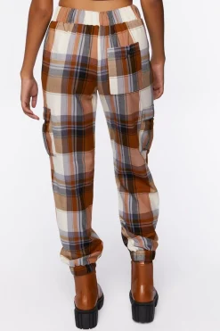 Plaid Cargo Joggers