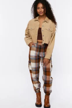Plaid Cargo Joggers