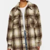 Plaid High-Low Shacket
