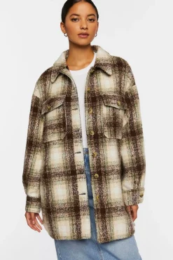 Plaid High-Low Shacket