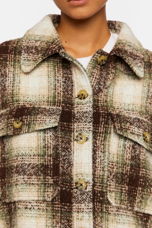 Plaid High-Low Shacket