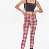 Plaid High-Rise Leggings