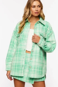 Plaid Longline Shacket