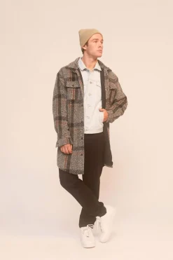 Plaid Longline Shacket