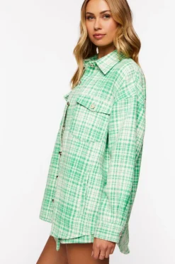 Plaid Longline Shacket
