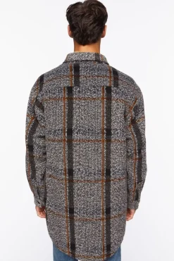 Plaid Longline Shacket