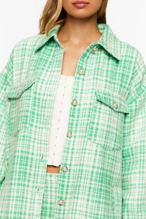 Plaid Longline Shacket
