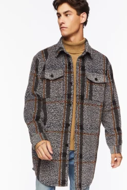 Plaid Longline Shacket