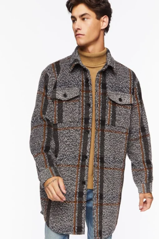 Plaid Longline Shacket