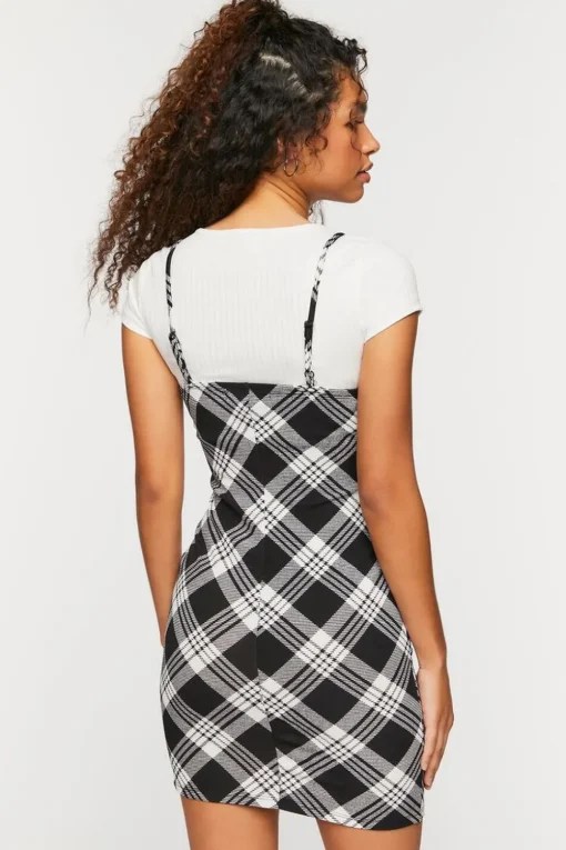 Plaid Mini Cami Dress