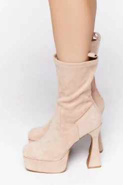 Platform Block Heel Booties