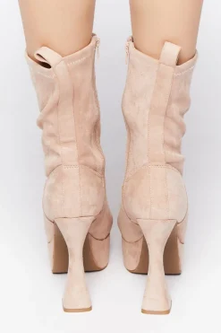 Platform Block Heel Booties