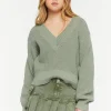 Pleated Drop-Waist Denim Mini Skirt