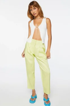 Pleated High-Rise Pants