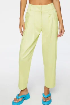 Pleated High-Rise Pants