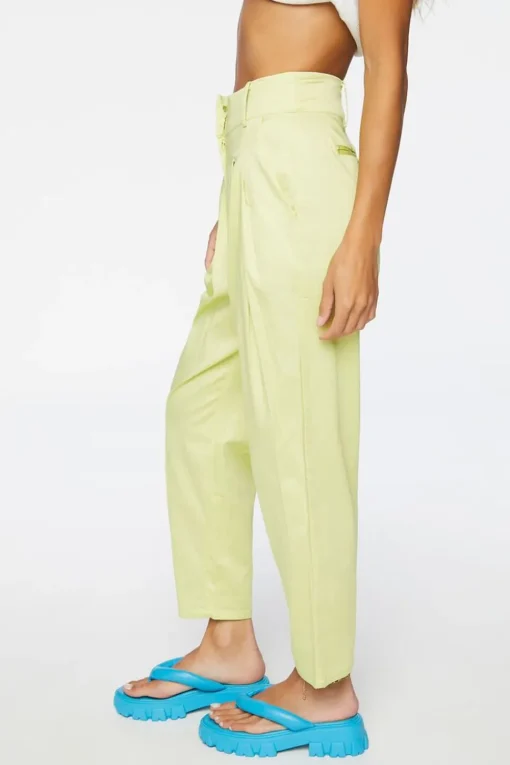 Pleated High-Rise Pants