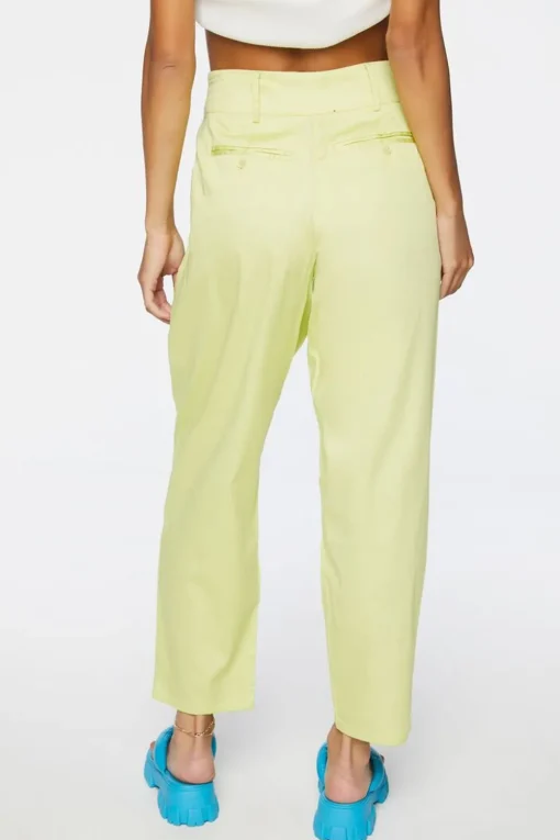 Pleated High-Rise Pants