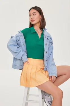 Pleated Mini Skirt