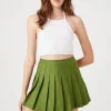Pleated Mini Skirt