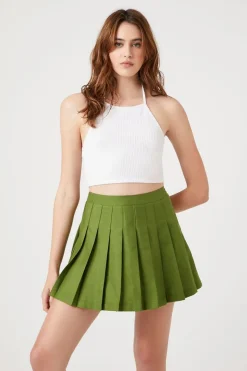 Pleated Mini Skirt