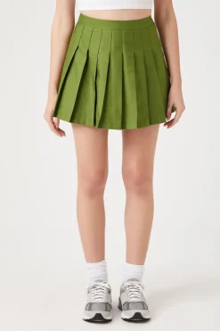 Pleated Mini Skirt