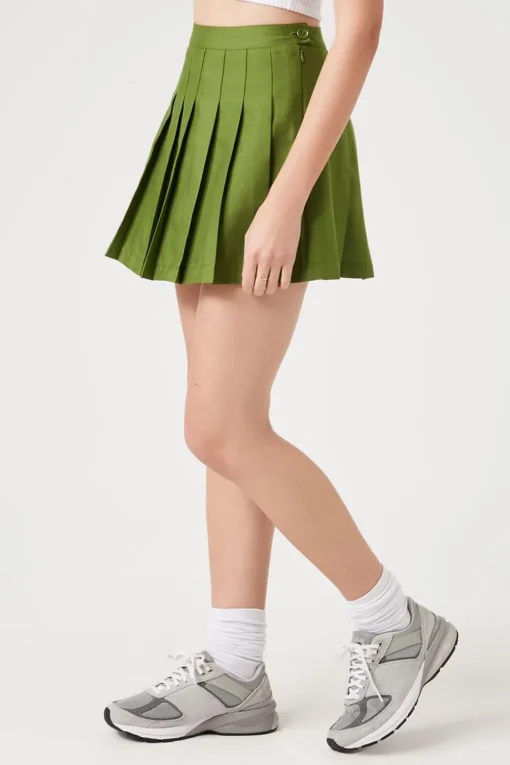 Pleated Mini Skirt