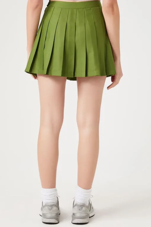 Pleated Mini Skirt