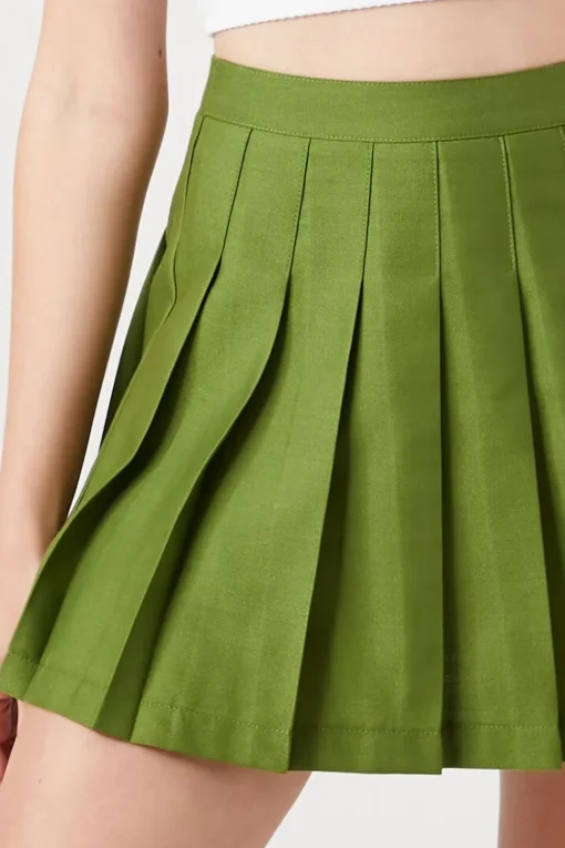Pleated Mini Skirt