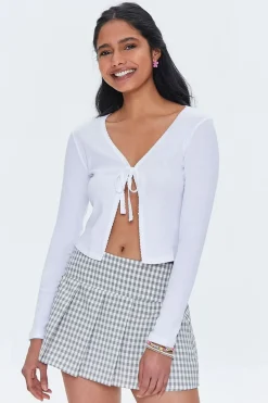 Pleated Plaid Mini Skirt