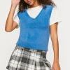 Pleated Plaid Mini Skirt