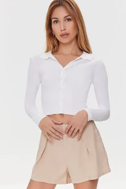 Pleated Relaxed-Fit Shorts