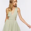 Plunging Cutout Mini Dress