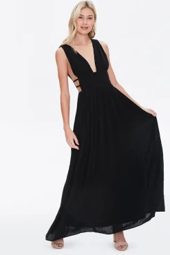 Plunging Maxi Dress