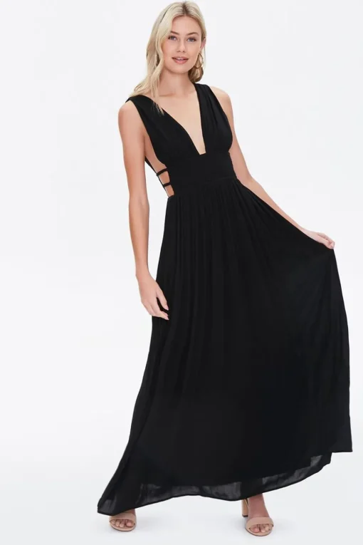 Plunging Maxi Dress