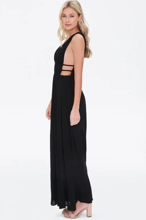 Plunging Maxi Dress