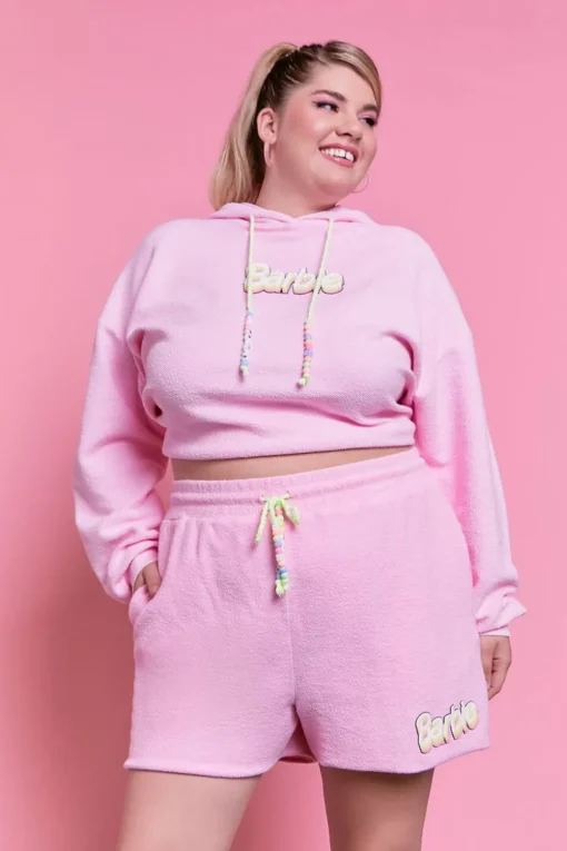 Plus Size Barbie™ Graphic Sweatshorts