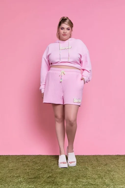 Plus Size Barbie™ Graphic Sweatshorts