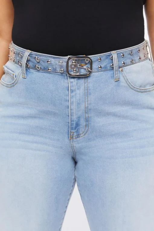 Plus Size Transparent Vinyl Belt