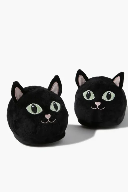 Plush Cat House Slippers