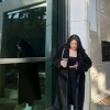 Plush Drop-Sleeve Coat