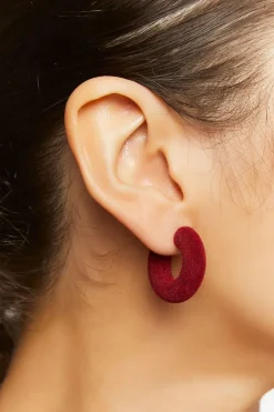 Plush Hoop Earrings