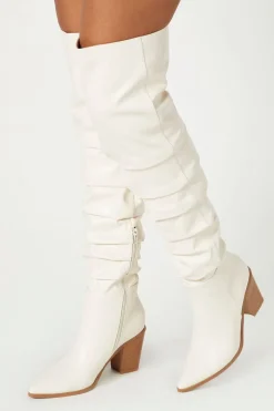 Pointed Toe Knee-High Boots