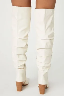 Pointed Toe Knee-High Boots
