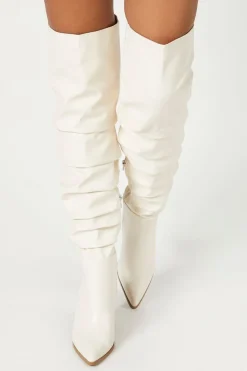 Pointed Toe Knee-High Boots