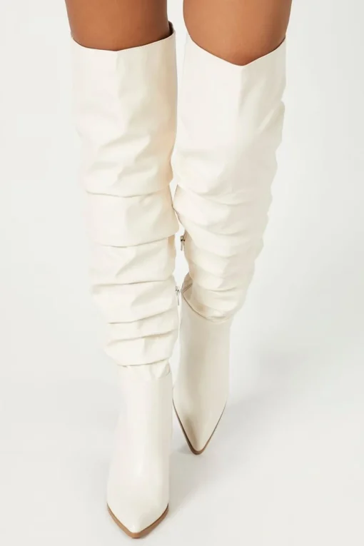 Pointed Toe Knee-High Boots