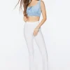 Pointelle High-Rise Flare Pants